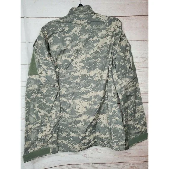 Military Army Combat Uniform Digital Camo Size Medium Long Field Jacket Coat